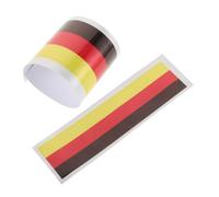 Anneome 2pcs German Flag Car Steering Wheel Decal Self-Adhesive Sticker Universal Car Steering Wheel Decoration for Automotive Interior Accessories