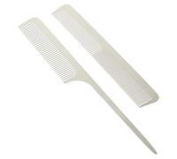 Anneome 2pcs Hair Shearing Comb Stainless Steel Combs Multi-purpose Gentle on Wet Or Dry Hair Haircut Supplies Accessories for Men Women