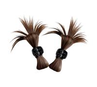 Anneome 2pcs Half-up Hair Clip Wig Hair Claw Women Clip Claw Synthetic Bun for Ponytail Styling for Festival Parties