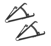 Anneome 2pcs Handheld Body Fat Caliper with Black Centimeter Scale Compact Portable Body Measuring Tape for Accurate Abdominal Waist Arm Hip Fat Percentage Measurement