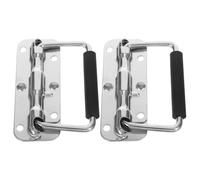 Anneome 2Pcs Heavy Duty Flight Case Handles Heavy Duty Flight Case Handles for Storage Boxes and Warm-Box Suitable for Office and Workshop Use