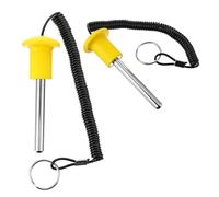 Anneome 2pcs Heavy Duty Magnetic Weight Stack Pin with Quick Release Ergonomic Grip for Fitness Machines Yellow Gym Replacement Pins for Weight Benches and Exercise Equipment Safety