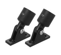 Anneome 2Pcs High Strength Bimini Top Hardware Jaw Slide and Eye End Cap for Tube Boat Canopy Weatherproof Nylon Plastic Awning Parts with Secure Fit and Wear Resistance