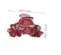 Anneome 2Pcs Hollow Resin Hair Claws Stylish Female Hairpins for Women and All-match Hair Clips for Thin and Thick Suitable for Parties Ceremonies and Daily Wear