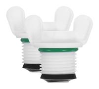 Anneome 2pcs Hot Water Bottle Stopper Replacement Small Plastic Sealing Plugs with Double Washers for Hot Water Bags Leakproof Closure Suitable for Home Use