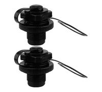 Anneome 2pcs Inflatable Boat Air Valve Replacement for Kayaks Canoes Paddle Boards Double Seal Spiral Valves with Leakproof Design Fast Inflation and Deflation Compatible with Multiple