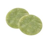 Anneome 2pcs Jade Stone Eyelash Extension Glue Pallet Pads Round Holder for Lash Extensions Prevent Rapid Drying