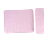 Anneome 2pcs Leather Manicure Hand Pillow Soft Wrist Rest Cushion for Nail Art Salon Home Use with Comfortable Arm Support Mat