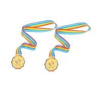 Anneome 2pcs Lightweight Gold Skating Medals for Youth Ice Skating Competitions and Kindergarten Sports Days Awards to Inspire Young Athletes and Celebrate Participation