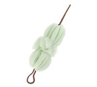 Anneome 2Pcs Long Strip Back Scrub Towel with Lanyard Bathing Tool for Exfoliating Neck Shoulders Feet Body Cleansing and Massage Green