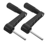 Anneome 2pcs Manual Crank Handle Heavy Duty Replacement for Standing Desk Woodworking Machine Adjustable Height Table Hardware with Easy DIY Installation