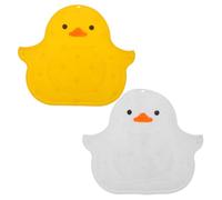 Anneome 2pcs Men Foot Massage Mat Bathroom Shower Foot Scrubber Mat Washer for Massage Bath Pressure Point Pad Bath Tub Spa Suction Cup Pad Shower Slip