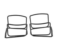 Anneome 2Pcs Metal Golf Ball Clip: Black Park Golfer Clamp Accessories - Stainless Steel Golf Ball Holder Clips for Putting, Training, and Driving Range, Storage Solution for Golfers