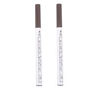 Anneome 2pcs Micro-fork Tip Eyebrow Pencil Chestnut Natural-looking Brow Liner Makeup for Beginners and Professionals