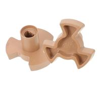 Anneome 2pcs Microwave Oven Turntable Roller Guide Support Coupler Shaft Replacement Plastic Microwave Plate Part Easy to Use Convenient and Practical for Home Kitchen