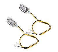 Anneome 2pcs Mini Motorcycle Indicator Blinker Lights Transparent Covers High Luminosity Turn Signal Lamps for Motorbike Scooter Dirt Bike Front Rear Replacement