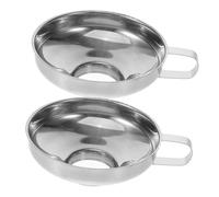 Anneome 2pcs Mini Steel Funnel Urn Funnel Filler Kit for Ashes Urn Wide Mouth Multifunctional Kitchen Use