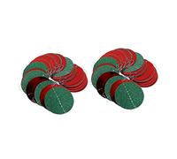 Anneome 2pcs Mirror Circle Dot Party Decorations with Glitter Red and Green Holiday Banners for Christmas Birthday Wedding Window and Wall Hanging Festive Supplies