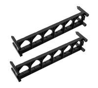 Anneome 2pcs Modular Paint Holder Rack with Compartments Portable and Water-Based Paint Organizer for Artists and Hobbyists Space-Saving Storage Stand for Home and Workshop Use