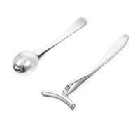 Anneome 2Pcs Multipurpose Eye Cream Applicator Roller for Delicate Facial Massage Eye Puffiness Reduction Dark Improvement Skin Tightening and Wrinkle Removal Practical and Smooth Massage