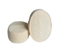 Anneome 2pcs Natural Loofah Bath Ball Beige Body Massage Brush for Exfoliating Dead Skin Durable Chemical Sponge for Whole Body Shower and Healthy Skin Care