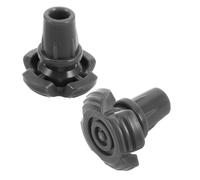 Anneome 2pcs Non-Slip Rubber Walking Stick Tips with Inner Diameter Cane Stabilizer Base for Hiking and Trekking Quad Foot Pads for Enhanced Outdoor Stability and Safe Navigation