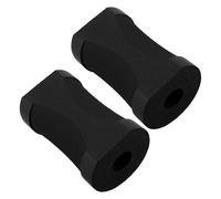 Anneome 2pcs Non-slip Yoga Elbow Pad Cushion for Plank Exercise Thick Cylindrical Support Grip Pads for Push-ups Black Yoga Kneeling Mat for Men and Women Home Workout Fitness