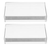 Anneome 2pcs Optical Glass Prism Rectangular Convex and Concave Lens for Physics Teaching and Science Experiments Stable Design for Lab and Classroom Use Compatible with Optical Kits and