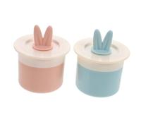 Anneome 2pcs Pink Bunny Ear Foam Maker Bottles Refillable Foaming Lotion Dispenser for Face Wash Body Shampoo Cute Cartoon Design Efficient Skincare Tool for Daily Use
