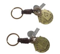 Anneome 2pcs Poker Keychain Mens Keychains Automotive Gifts for Men Lucky Keyring Creative Keychain Las Vegas Souvenirs and Gifts Novelty Key Chains Car Trim Unique Man Alloy Accessories