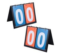 Anneome 2pcs Portable Basketball Scoreboard Flipper Dual Sided Score Keeper for Schools Community Events Instant Score Updates Easy Manual Operation Versatile Use Any Environment