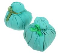 Anneome 2pcs Portable Moxa Massage Balls Herbal Warming Compress Bag, Small Spa Moxa Heating Pads for Eye and Face Hot Compress Therapy
