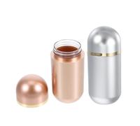 Anneome 2pcs Portable Pill Container Small Plastic Medicine Organizer for Travel Cute Pill Case for Capsules Powder Supplements Versatile Storage for Jewelry Herbs