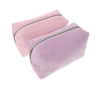 Anneome 2pcs Portable Travel Makeup Bags for Women Lightweight Handheld Cosmetic Organizer Pouch with Minimalist Design Convenient Storage for Toiletries and Beauty Essentials