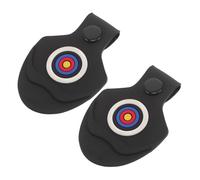Anneome 2pcs Protective Foot Pads Lightweight Rubber Limb Protectors for Recurve Bows Fit for Outdoor Training Durable Ground Protection for Equipment
