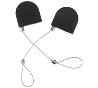 Anneome 2Pcs Retractable Security Cable Lock 90Cm Telescopic Anti-Lost Tether with Double Lock Clips for Jewelry Display and Remote Control Safety