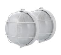 Anneome 2pcs Sauna Light Transparent Glass Die-cast Aluminum Wall Lamp for Steam Anti-Fog Moisture Resistant Sauna Lighting Professional Indoor Use