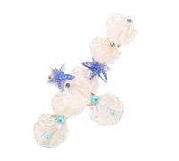 Anneome 2pcs Sea Star Shell Hair Clips with Artificial Pearls Side Bangs Hair Accessory for Women Elegant Duckbill Hairpins for Secure Styling Seashell Hairpins for Weddings and Parties