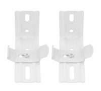 Anneome 2pcs Shaped Vertical Blind Brackets Heavy Duty Clips Replacement Mounting Supports for Indoor Window Curtains Compatible with Various Vertical Blinds