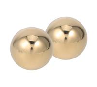 Anneome 2pcs Solid Brass Baoding Balls Hand Massage Balls for Manual Therapy Stress Relief Hand Exercise Portable for Home Office Travel