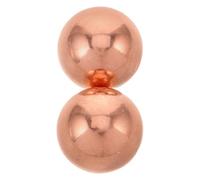 Anneome 2pcs Solid Brass Bird Bath Spheres Weather-resistant Copper Balls for Outdoor Garden Balcony Purification Natural Water Maintenance Wildlife Encouragement