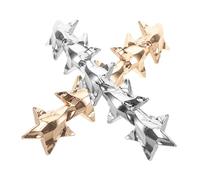 Anneome 2PCS Star Hair Clips for Women Zinc Alloy Metal Barrettes with Reliable Spring Grip Stylish Gold Silver Hairpins for Secure Hold and Elegant Hairstyles