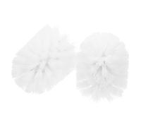 Anneome 2PCS Toilet Brush Replacement Heads Heavy Duty Cleaning Tool with Bristles for Thorough Toilet Bowl and Rim Cleaning Easy to Install White for Bathroom and Commercial Use