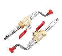 Anneome 2pcs Truck Tire Inflation Rod Quick Connect Tire Air Chuck Universal Inflator Stem Heavy Duty Accessory for Vehicle Air Nozzle