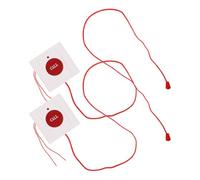 Anneome 2pcs Wall Mounted Emergency Sos Alert Buttons for Elderly with Pull Cord, Patient Call Help Buttons for Senior Care and Home Safety