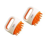 Anneome 2pcs Wet Dry Shower Brush Non Slip Massage Bath Scrubber for Adults Versatile Body Hair Cleaning Tool for Deep Cleansing Circulation Massage