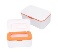 Anneome 2pcs Wipes Dispenser Tissue Box Cover Office Living Napkin Holder Safe Light Material Compact Portable