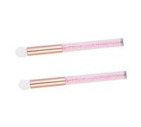 Anneome 2Pcs Women Eyeshadow Cleaning Brush Pink Makeup Tools for Nose Pores and Eye Area Deep Cleansing Fine Fiber Hair Lightweight Portable