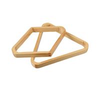 Anneome 2pcs Wooden Billiard Ball Rack Professional Triangle Frame for Ball Pool Tables Portable Precise Alignment for Home Commercial Billiard Rooms