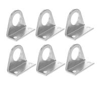 Anneome 3 Pairs Stainless Steel Cylinder Pneumatic Mounting Brackets with Clamp Design for Air Cylinder Rod Heavy Duty Installation Stands for Bore Fixing